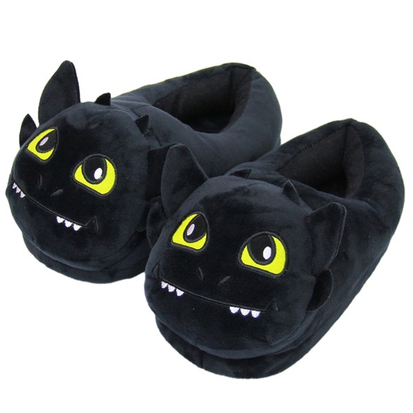 Myke Katt-Topplapper for Kvinner, Plysj Varme Slip-on Topplapper Smiles