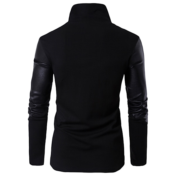 Mænds Shawl Collar Trøje Løstsiddende Casual Bomuld Kabelstrikket Trøje M