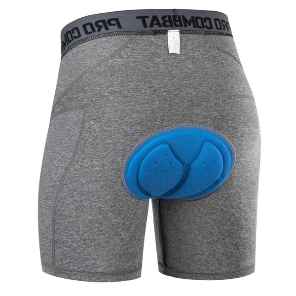 Mænds Cykelshorts 3D Polstret MTB Cykel Underbukser Shorts Åndbar Grey S