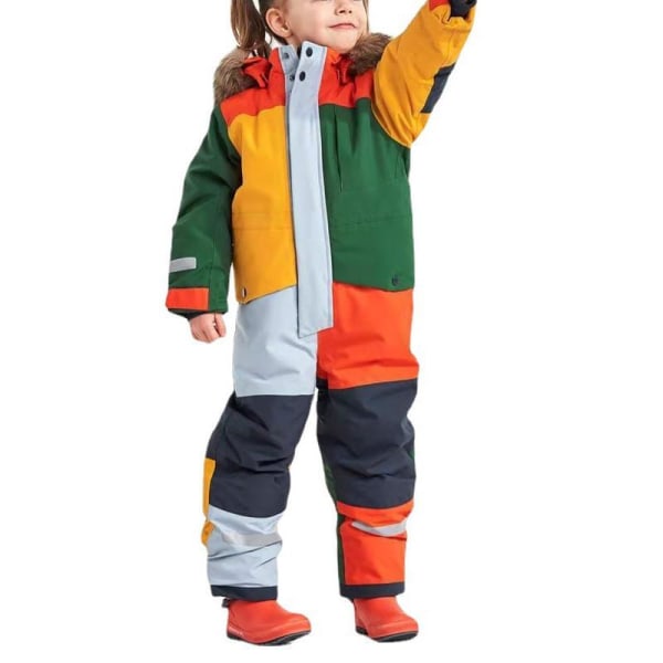 Barn Baby One Piece Snowsuits Overall Skidoveraller Jackor Jackor 110cm