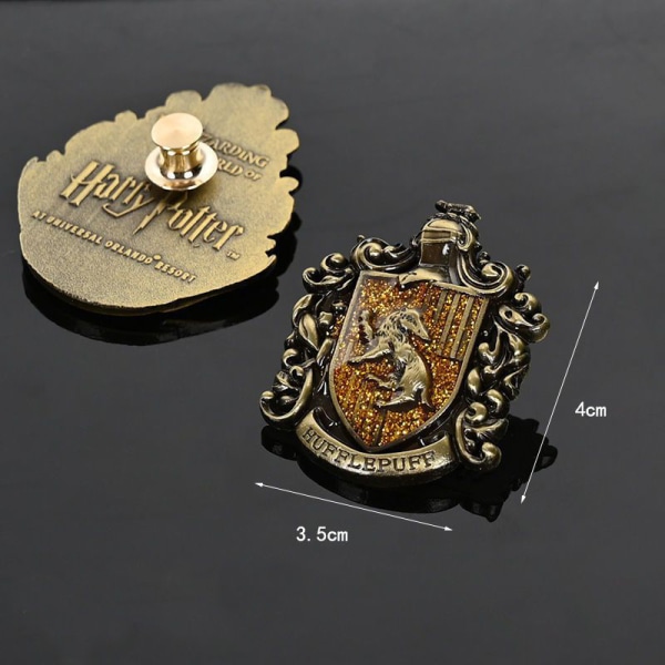 Harries Potters Brosch Hogwarts Academy Klädtillbehör Hufflepuff