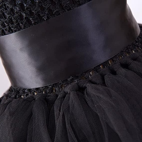 Tutu-klänning för flickor Tulle-klänning Festklänning för högtider black 6T