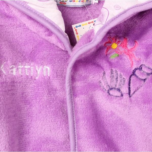 Høst og vinter barn pyjamas Jente varm pyjamas Flanell pyjamas purple 110
