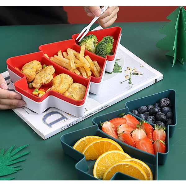 Juletrær Fruktfat Juleribbe Festdekorasjoner red