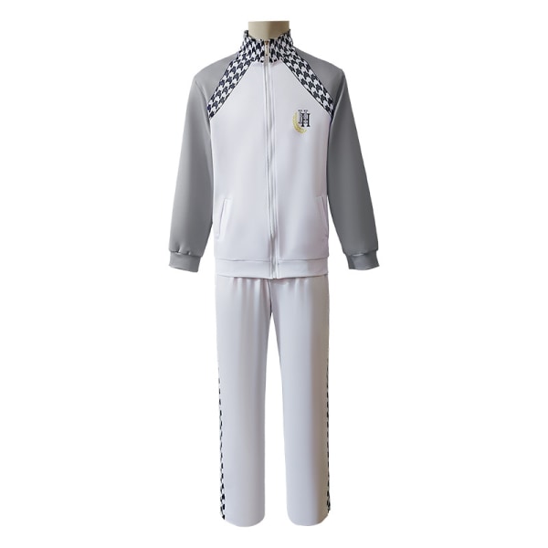 Blue Lock Cosplay kostym Isagi Yoichi Fotbollströja Sportswear Uniform High school outfit Grey White M