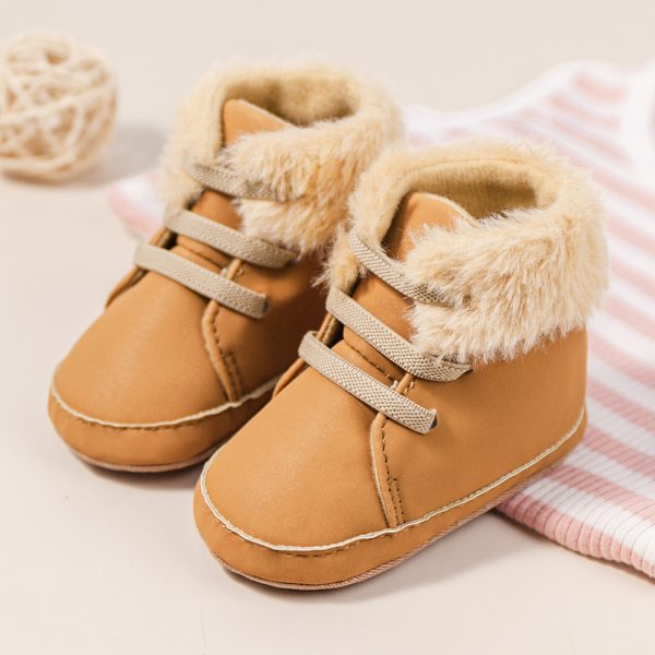 Vauvan talvibootsit, vauvojen tyttöjen ja poikien lumikengät, liukumattomat kylmään säähän brown 13cm