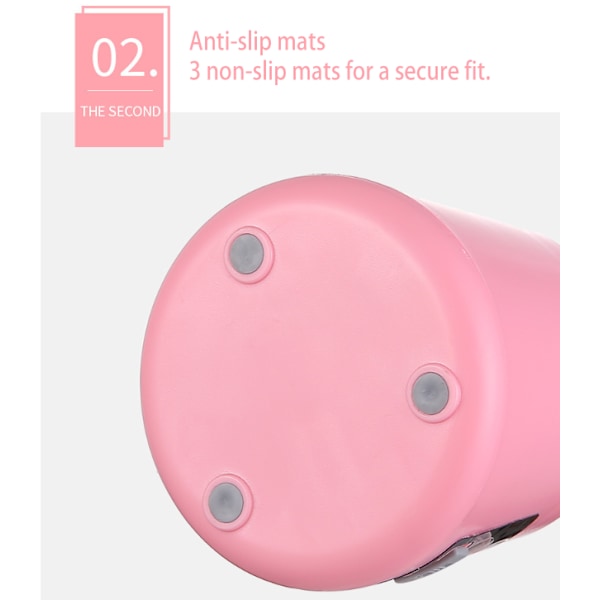Bærbar Fruktjuiceblender Personlig Elektrisk Mini-flaske Hjem USB 6 Blader pink