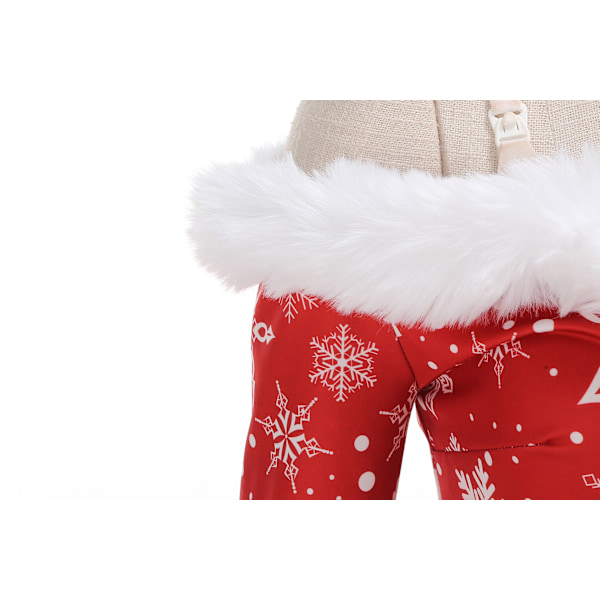 Kvinne Mote V-Hals Avslappet Passform Jul Cosplay Kostyme Trykt Kjole M