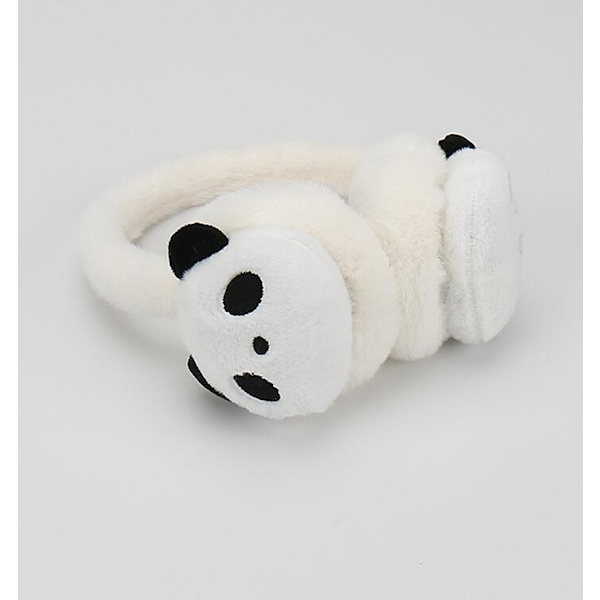 Söta Panda Öronmuffar Fällbara Varma Öronmuffar white