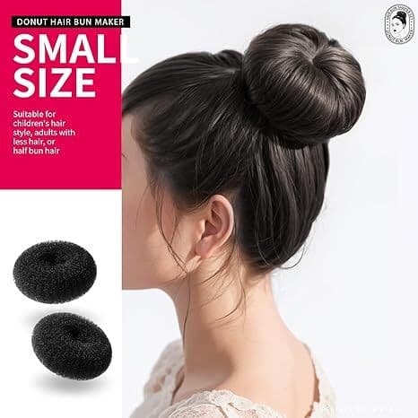 Hår-Donuts för Bun, Ballet Bun Maker för Barn, 7 st black