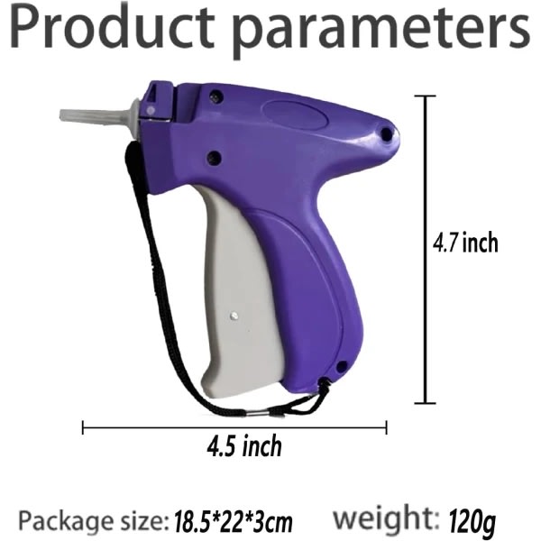 Snabb klädfixare, mikrostygnpistol, ministygnmärkning fållpistol för kläder Purple