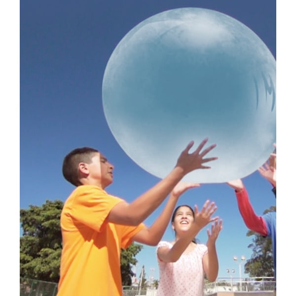 2 st Bubbelboll Uppblåsbar Rolig Leksak Boll för Utomhus Inomhus Lek blue