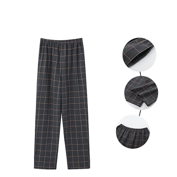 Miesten pyjamahousut, erittäin kevyet, nukkumiseen 7807 4XL
