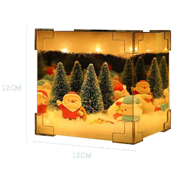 Jule USB Magic Cube Natlys DIY Material Dekorativ Pynt