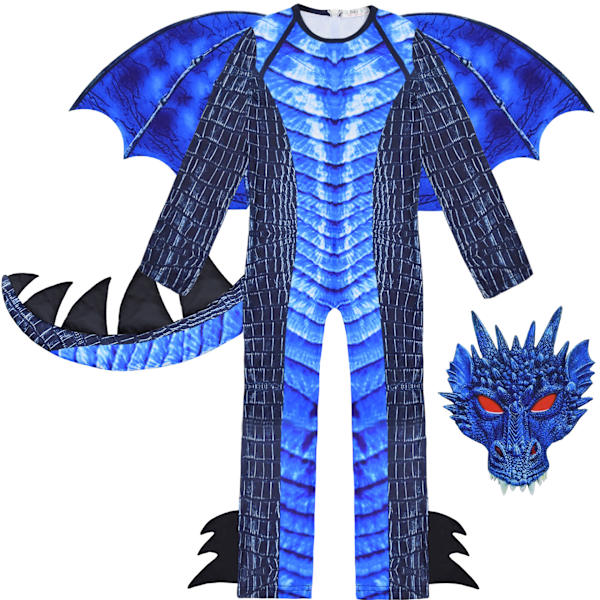 Halloween-drakt for barn, dragevinger for gutter style1 150