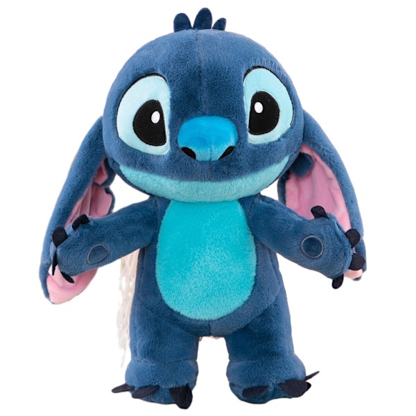 Blå Stitch Myk Koselig Plysjdyr, Blå Alien Monster Plysjdyr stand 45cm