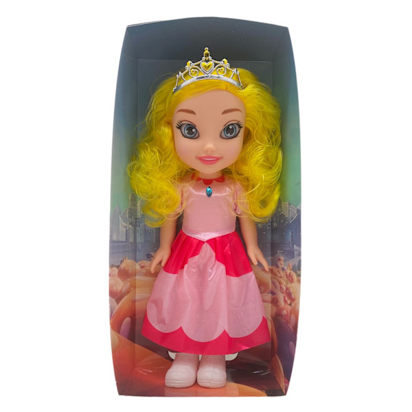 Peach Princess Klassinen Nuken Vinyl Nuken Musiikkilelu, Joululahja 14 inch