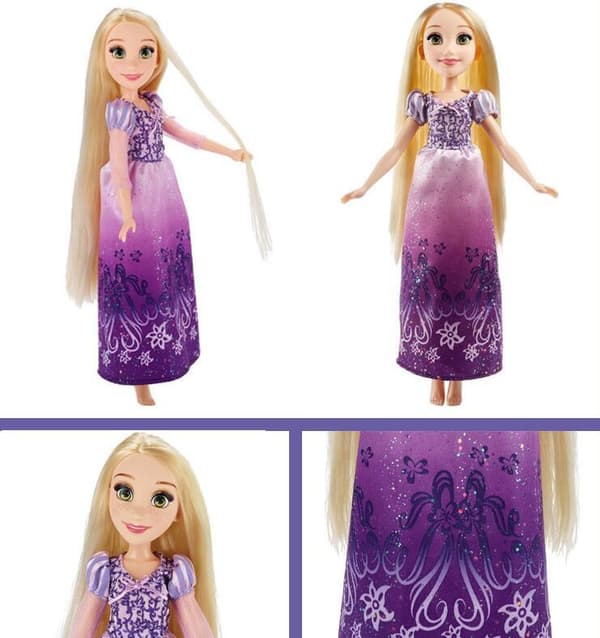 Prinsesse Dukker, Snehvide Poserbar Modedukke Rapunzel