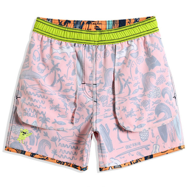 Guttes Hawaii Badedrakt - Badebukser for gutter - Svømmeshorts - Badetøy Green M