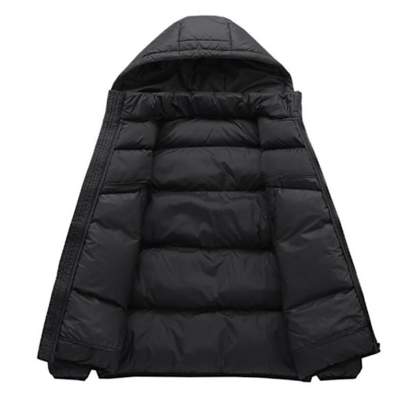 Herrarnas Snap Front Pufferjacka black 2XL