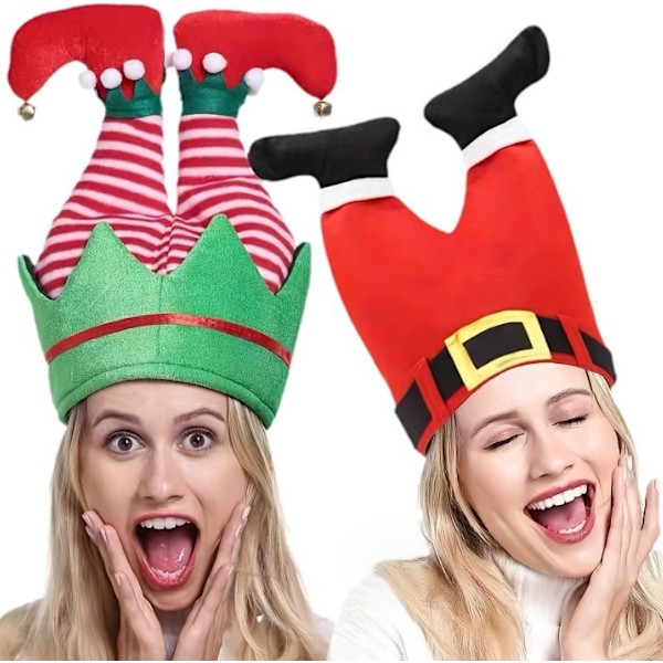 Julemandshuer og Elfbukser-Huer til Julefester og Kostumefester style2