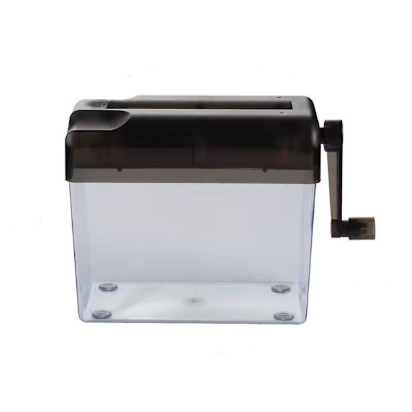 Bærbar Mini Shredder Manuell Papir Shredder Papirkutter For Kontor Skole Hjem Black
