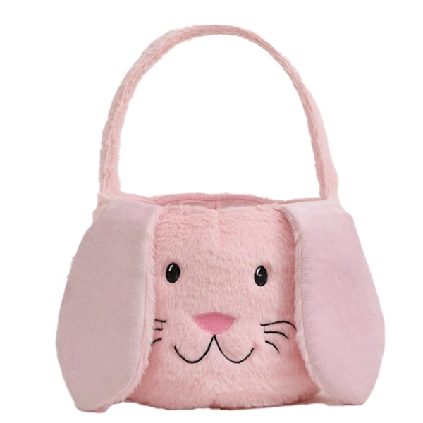 Påskhare Korg, Söta Påskhinkar med Kaninöron pink