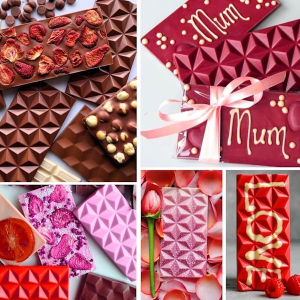 12 Hul Chokoladebar Form Dyb med Poser Skraber Style2