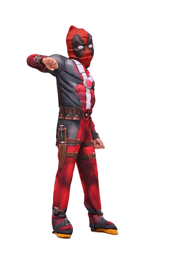 Muskel Deadpool Maske Superhelt Cosplay Anime Kostumer M