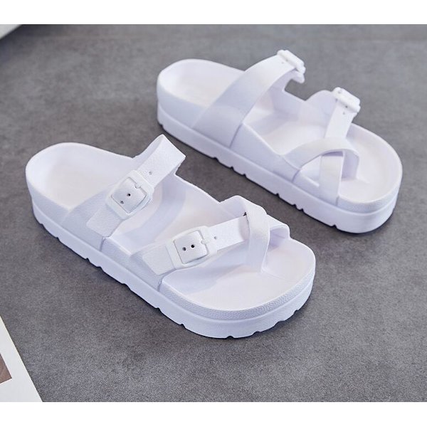 Naisten Platforma Sandaalit Mukavat white 40