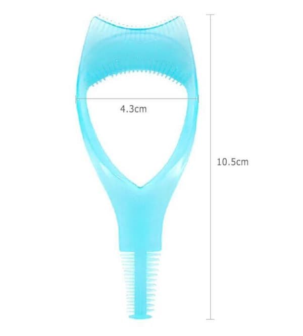 Plastapplikatorborste 3 i 1 Nyhet Mascara Guide Multifunktionell Styling blue