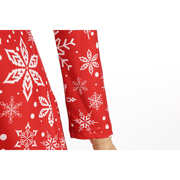 Kvinne Mote V-Hals Avslappet Passform Jul Cosplay Kostyme Trykt Kjole XL