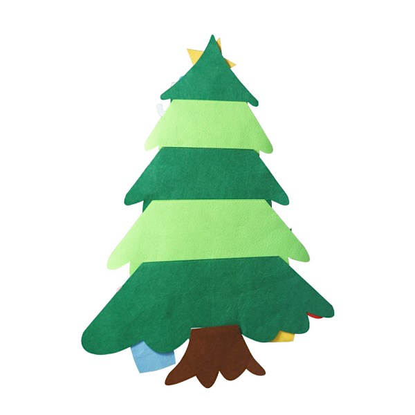 Filtt juletre for småbarn, Montessori filtt juletre style1