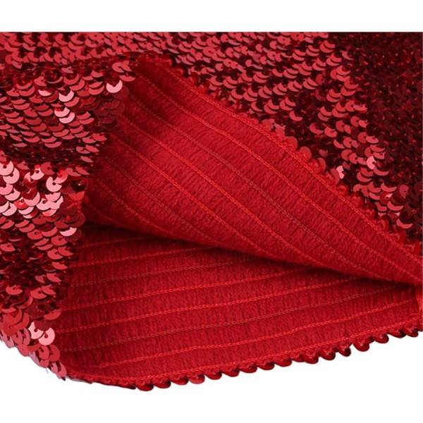 Glittrande Sekvenstop för Kvinnor, Metallisk Crop Top för Fest och Klubb Red
