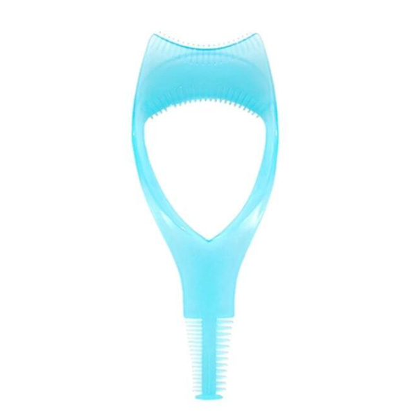 Plastapplikatorbørste 3 i 1 Nyhet Mascara Guide Multifunksjonell Styling blue