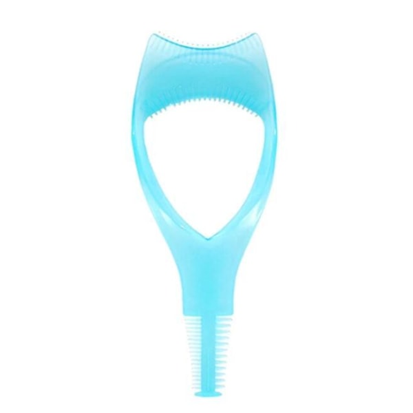 Plastapplikatorborste 3 i 1 Nyhet Mascara Guide Multifunktionell Styling blue