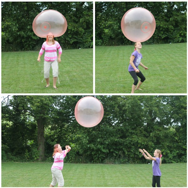 2 stk Bobleball Oppblåsbar Morsom Lekeball for Utendørs og Innendørs Lek pink