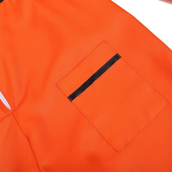 Herkostym för vuxna män, astronaut, rymdfarare, pilot, jumpsuit, festklädsel orange 170