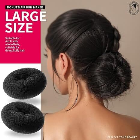 Hår-Donuts för Bun, Ballet Bun Maker för Barn, 7 st black