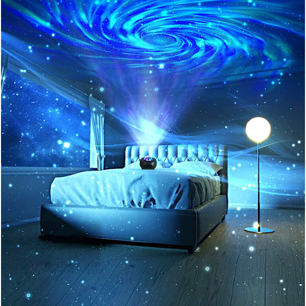 Stjernehimmel Galaxy Lampeprojektor LED Nattelys Med Fjernkontroll