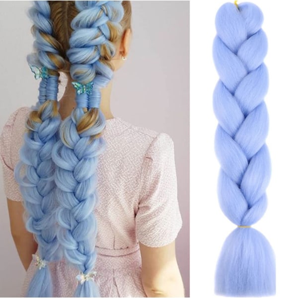 Färgmix Fläthår Extensions Jumbo Hår Regnbågsfärg Flätade Peruker Color 2