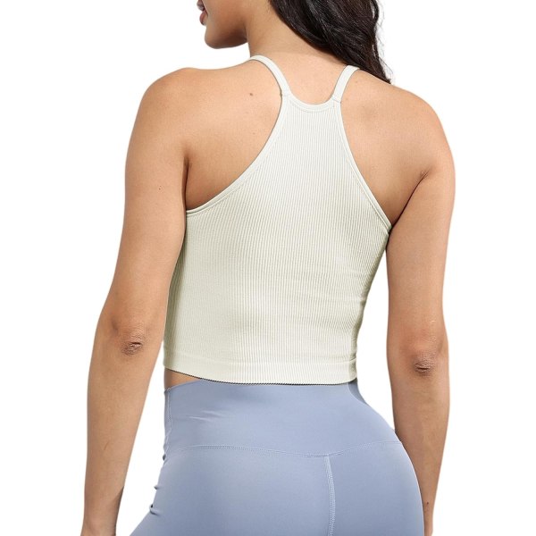 3-pack linnen för kvinnor, ribbad stickad rem sömlös No Pad Camis Workout Gym combination-1
