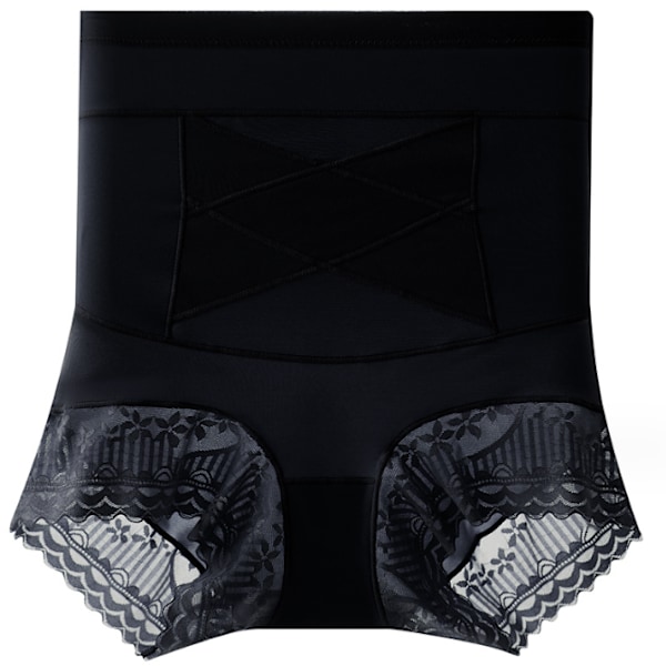 Kvinnors Tummy Control Hög Midjetränare Body Shaper Black 2XL