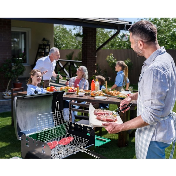 Grillkurv, Stor Brettbar Grillkurv, Grillkurv i Rustfritt Stål