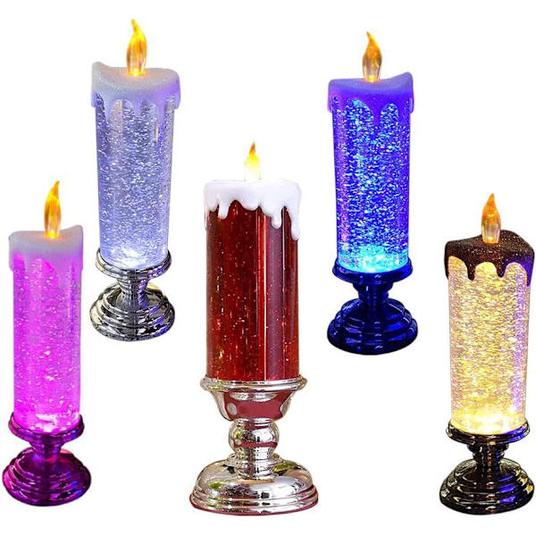 Jul LED Ljus Dekorativ Hantverk Nattlampor blue