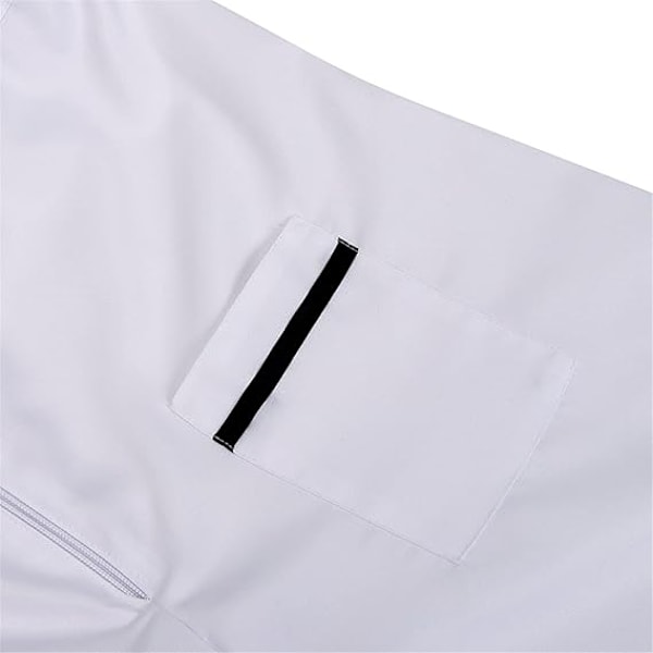 Herkostym för vuxna män, astronaut, rymdfarare, pilot, jumpsuit, festklädsel white 140