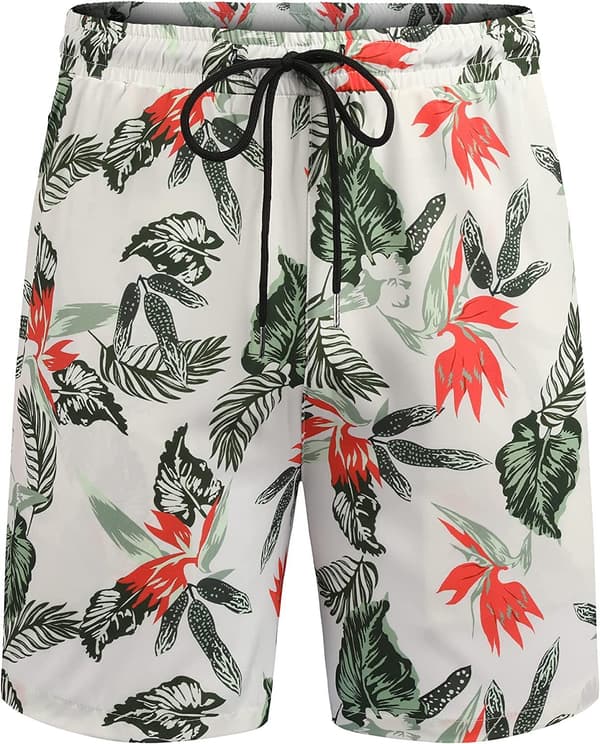 Mænds Hawaiiskjorte og Shorts white S