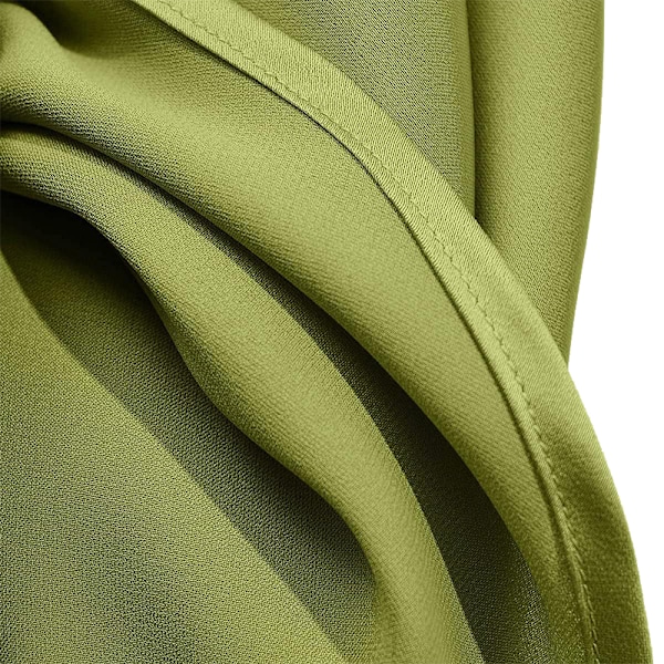 Kvinnor Lång Satinskjolke Silke Elegant Hög Midja Flared A-Linje Midi Kjolar green M