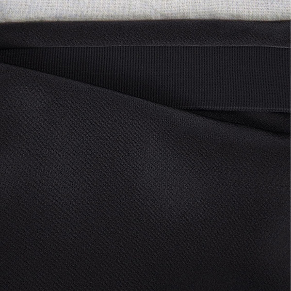 Kvinners Lange Satin Skjørt Silke Elegant Høy Midje Flare A-Line Midi Skjørt black L