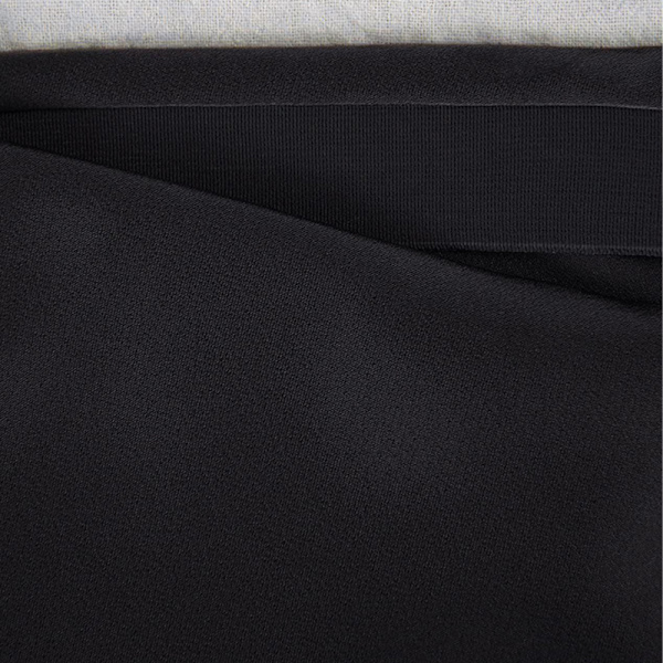 Kvinnor Lång Satinkjol Silke Elegant Hög Midja Flared A-Linje Midikjolar black XL